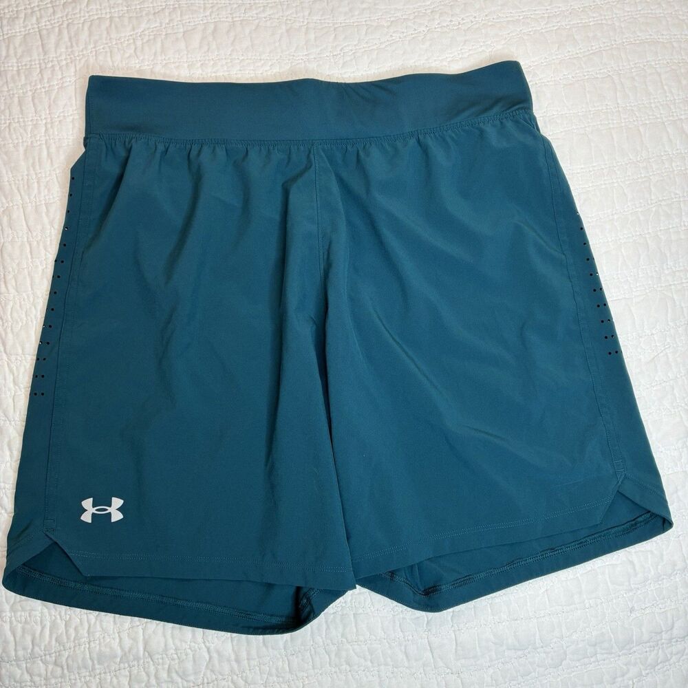 Under Armor mens training shorts XL Speedpocket lightweight vented lined perform